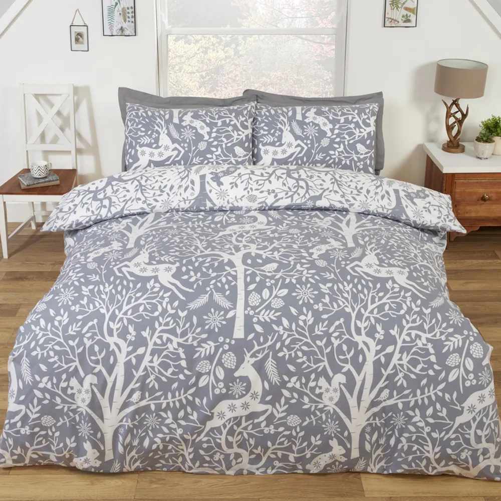 Tatton King Size Duvet Set - Grey