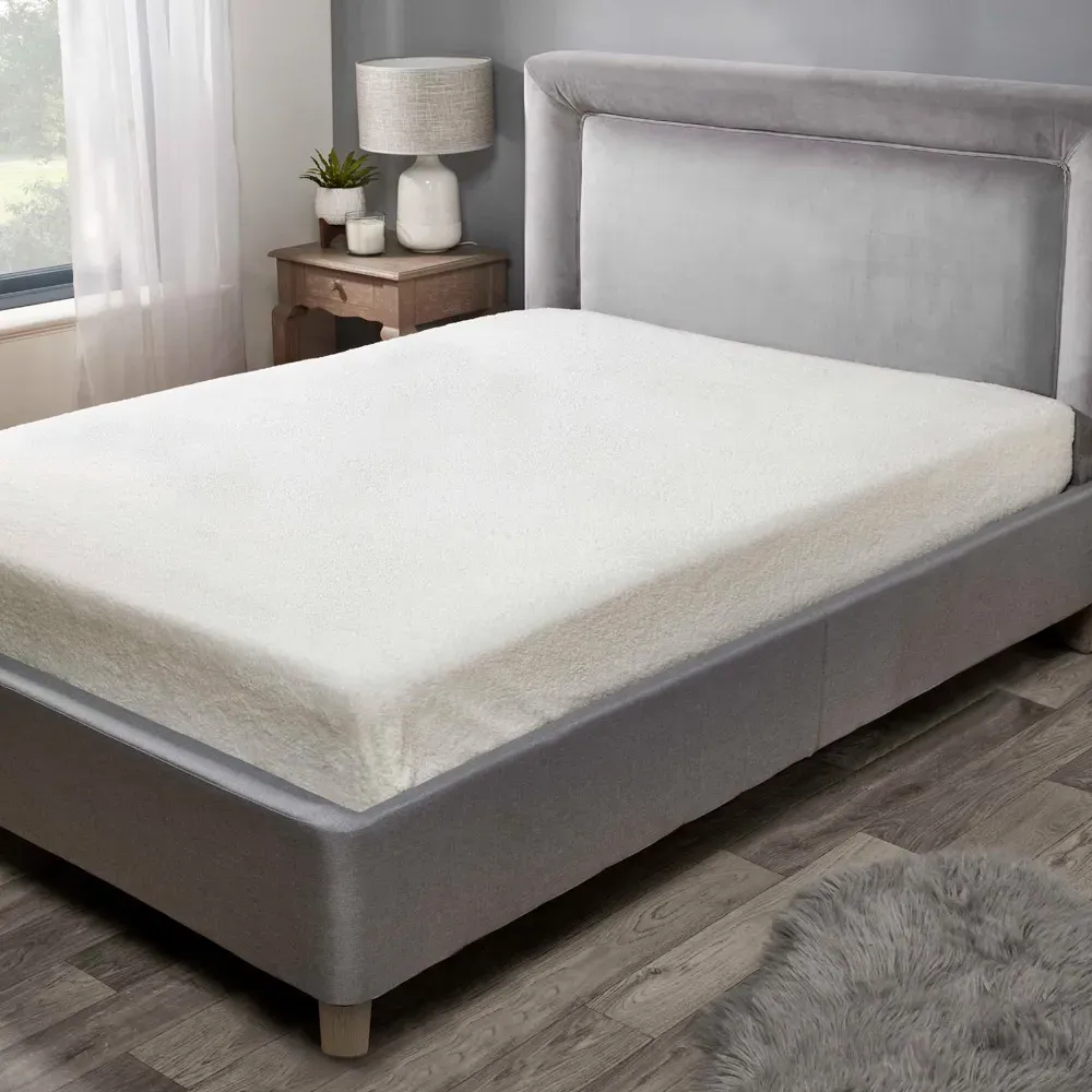 Teddy Double Fitted Bed Sheet - Cream