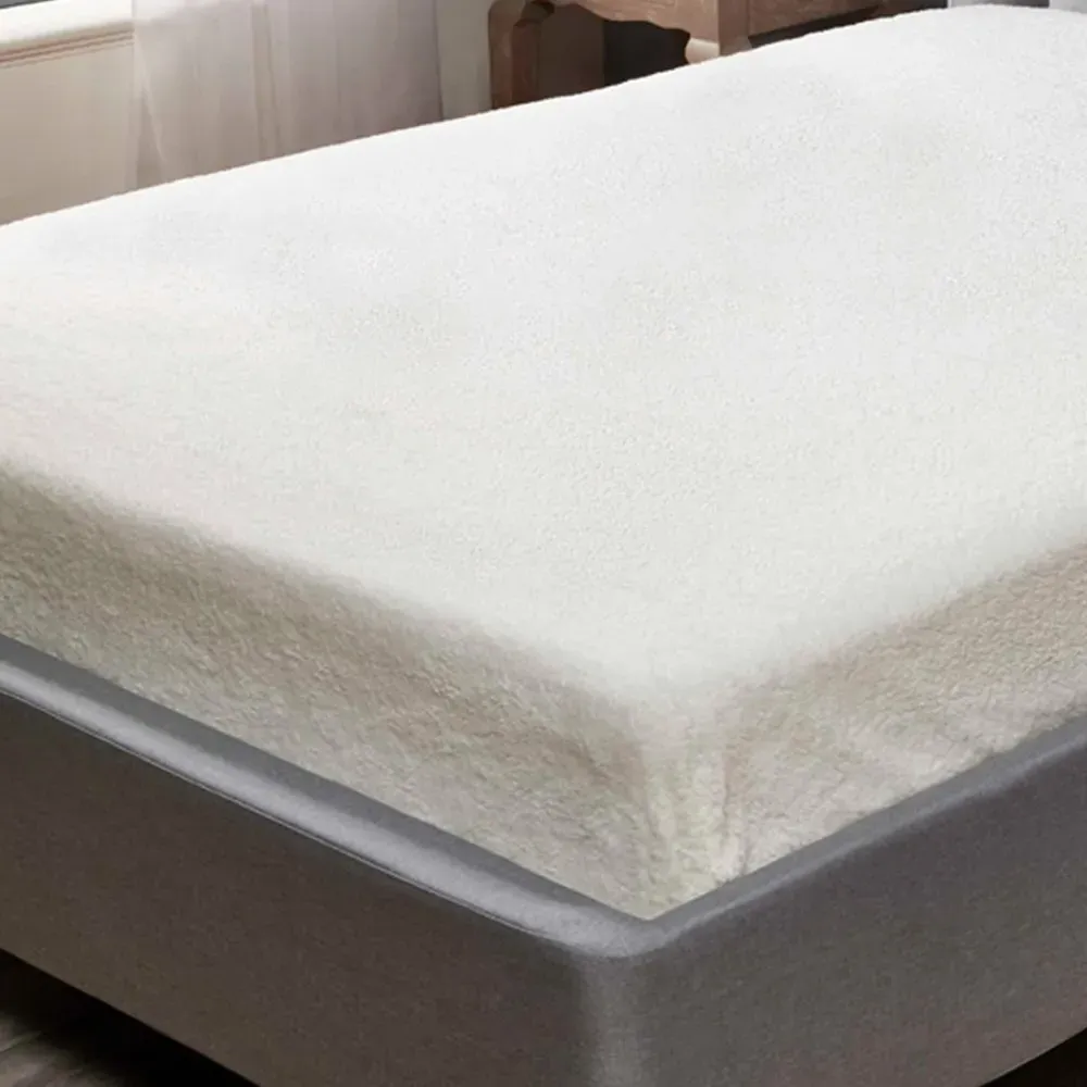 Teddy King Fitted Bed Sheet - Cream