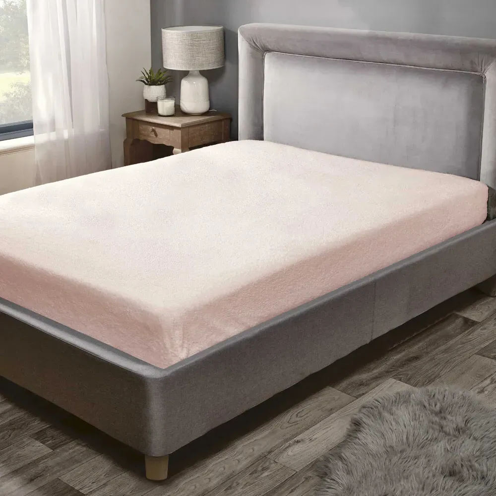 Teddy King Size Fitted Bed Sheet - Pink