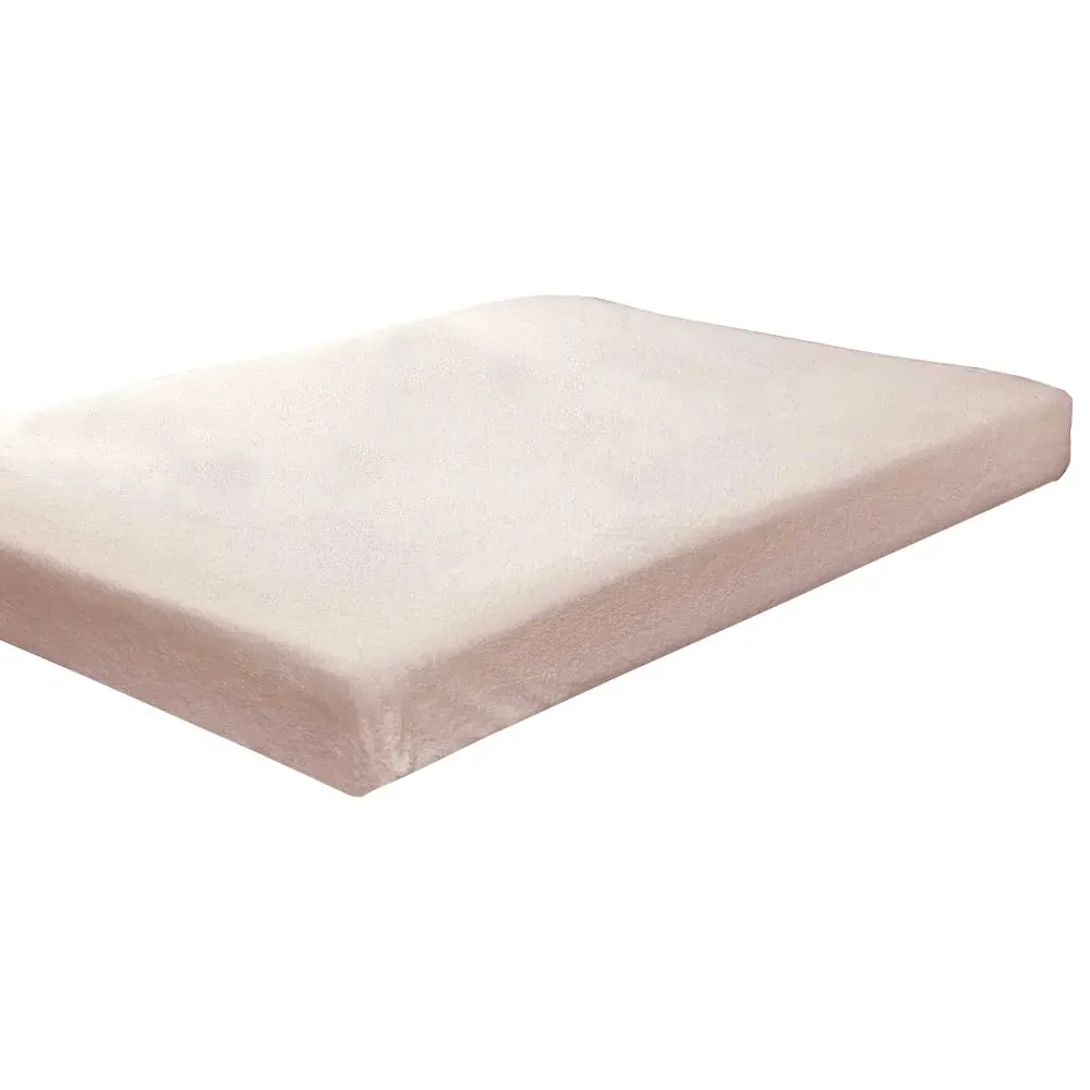 Teddy Single Fitted Bed Sheet - Pink