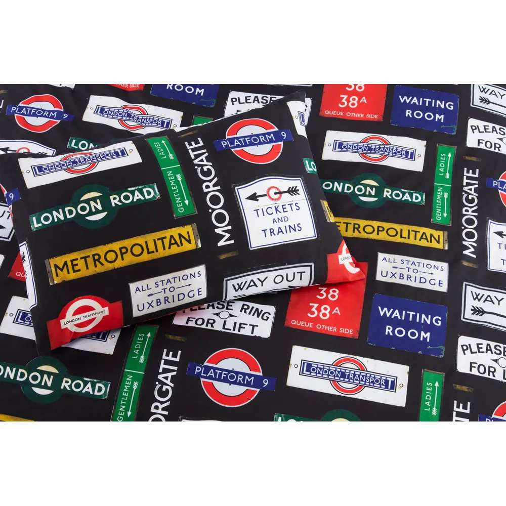 TFL Signs Double Duvet Set - Multi