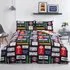 TFL Signs Double Duvet Set - Multi