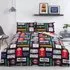 TFL Signs Single Duvet Cover Set - Multi