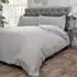 Tia Trellis Single Duvet Set - Silver