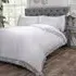Tia Trellis Single Duvet Set - White