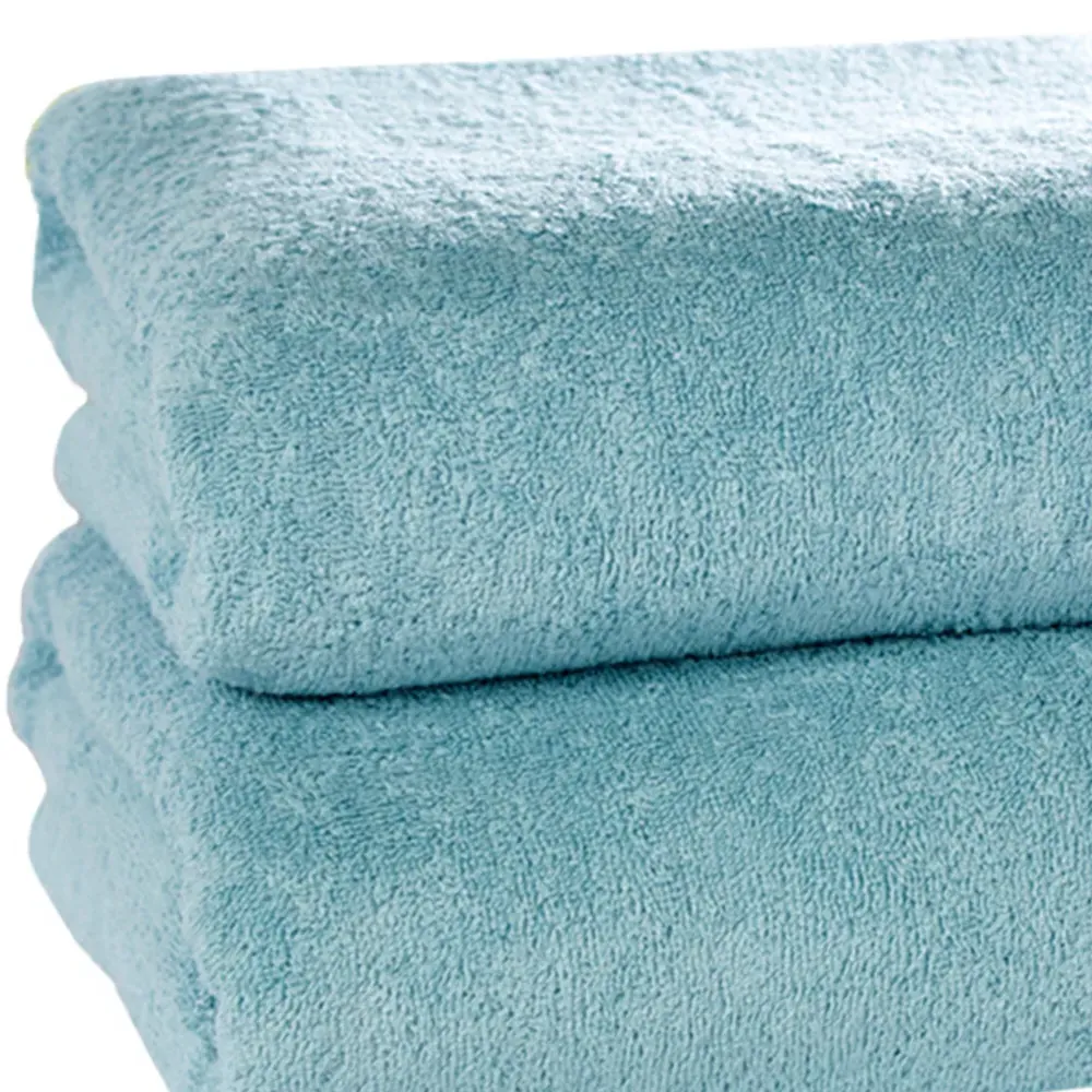 Tidal Bath Sheet Set of 2 - Duck Egg, Cotton