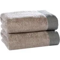 Tidal Bath Sheet Set of 2 - Natural, Cotton