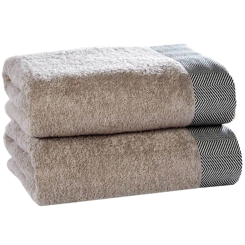 Tidal Bath Sheet Set of 2 - Natural, Cotton