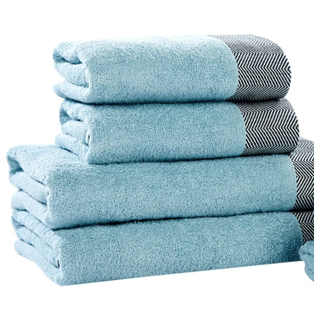 Tidal Bath Towel - Green, Cotton