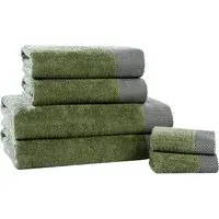 Tidal Face Cloth - Green, Cotton