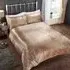 Tiffany King Size Duvet Set - Gold, Velvet