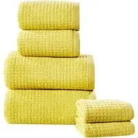 Waffle Textured Bath Towel - Green, Cotton