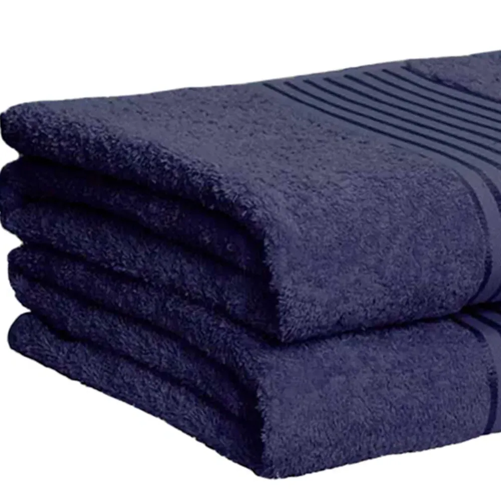 Windsor Bath Sheet Set of 2 - Blue, Cotton