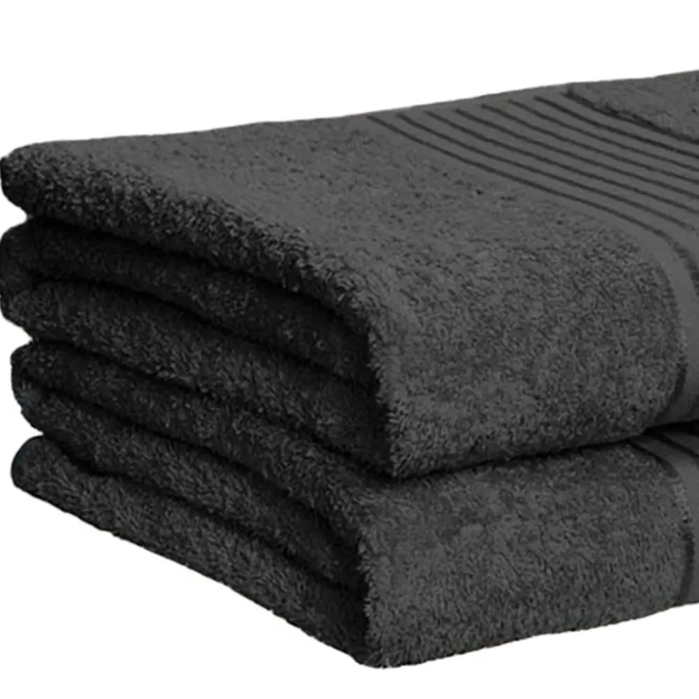 Windsor Bath Sheet Set of 2 - Grey, Cotton