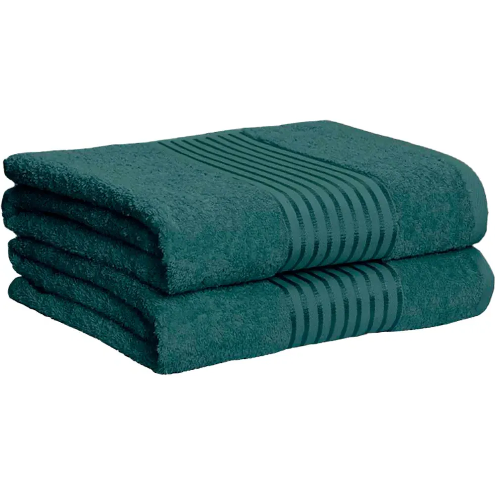 Windsor Bath Sheet Set of 2 - Teal, Cotton