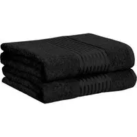 Windsor Face Cloth - Black, Cotton