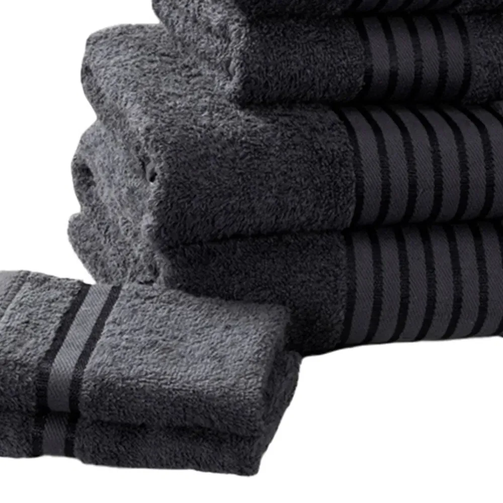 Windsor Pure Cotton Towel Bundle Set of 6 - Grey