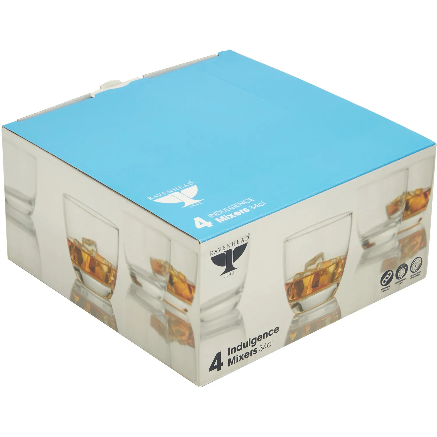 Pack of 4 Indulgence Mixer Glasses - Clear