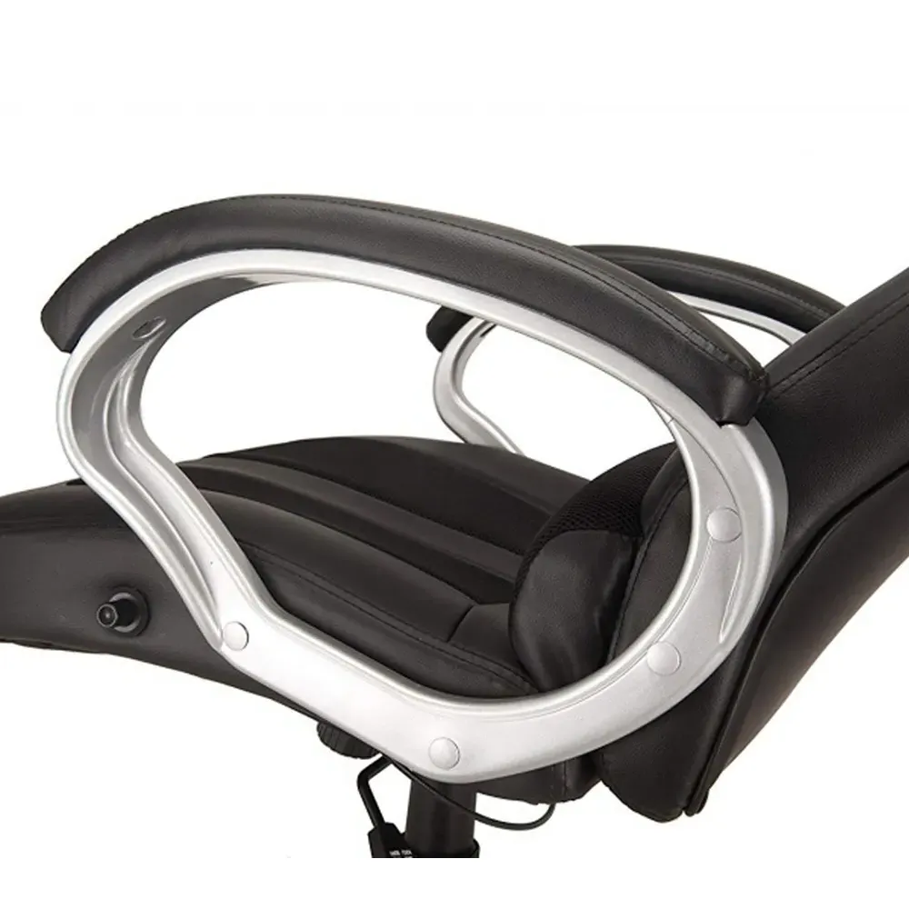 Reclining Gaming Office Chair - Black, Faux Leather