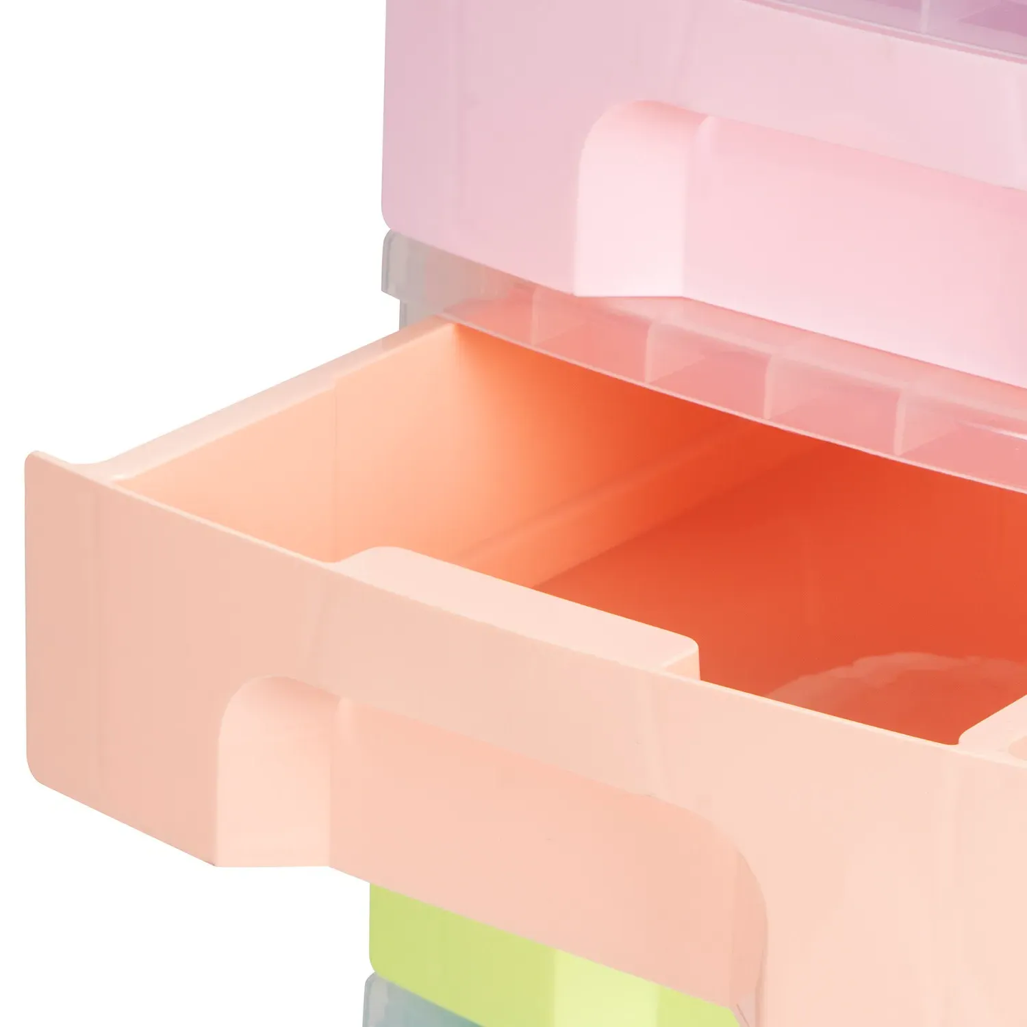 7 Drawer Tower Storage Unit - Pastel