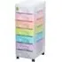 7 Drawer Tower Storage Unit - Pastel