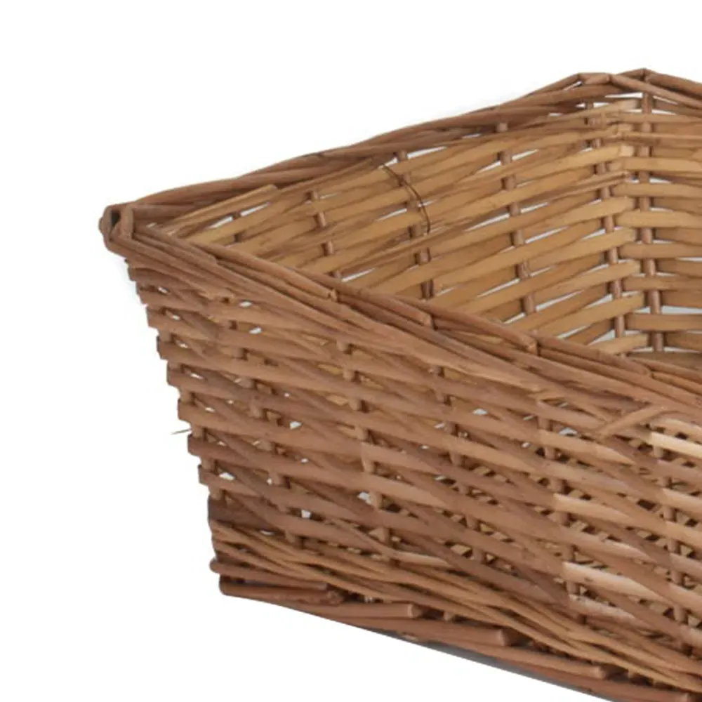 Extra Large Tapered Willow Tray - Brown, Split Willow