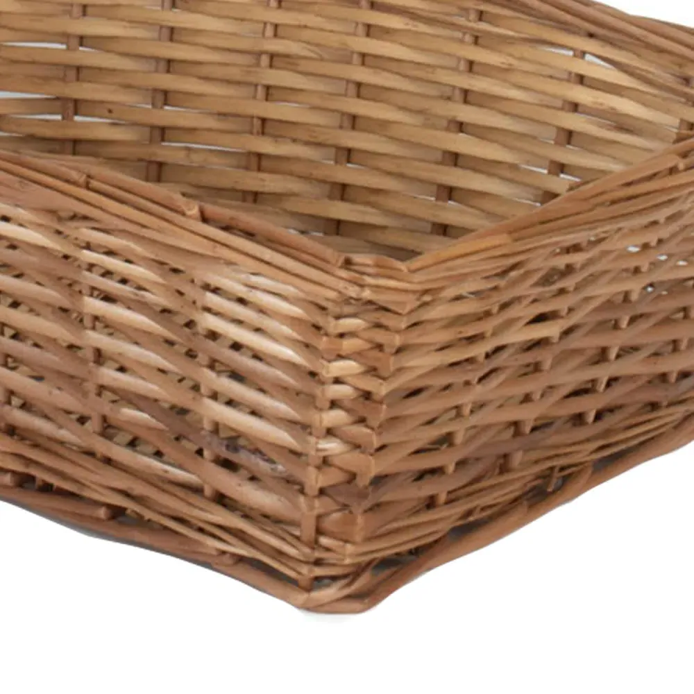 Extra Large Tapered Willow Tray - Brown, Split Willow