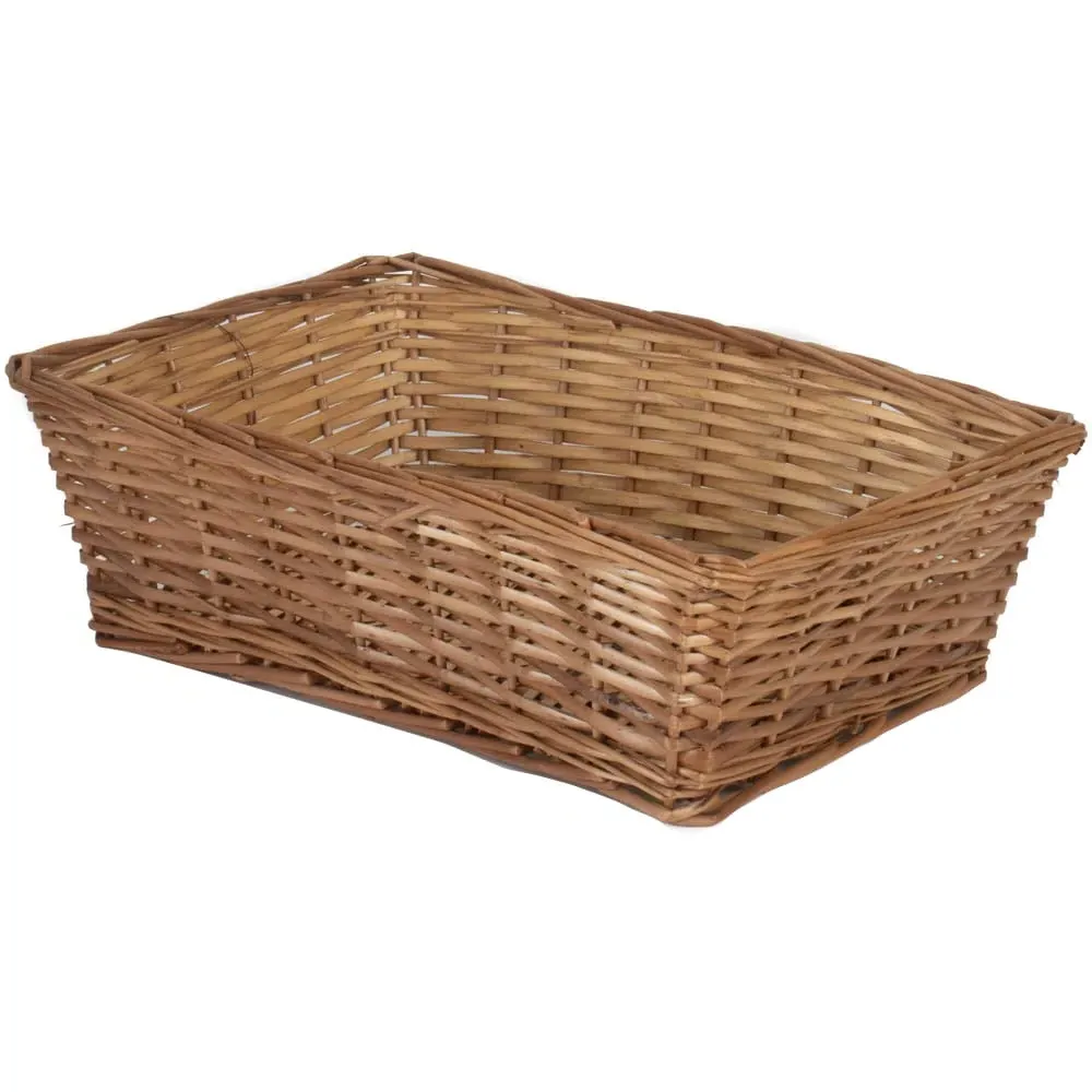 Extra Large Tapered Willow Tray - Brown, Split Willow image
