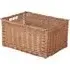 Large Double Steamed Open Wicker Storage Basket - Brown
