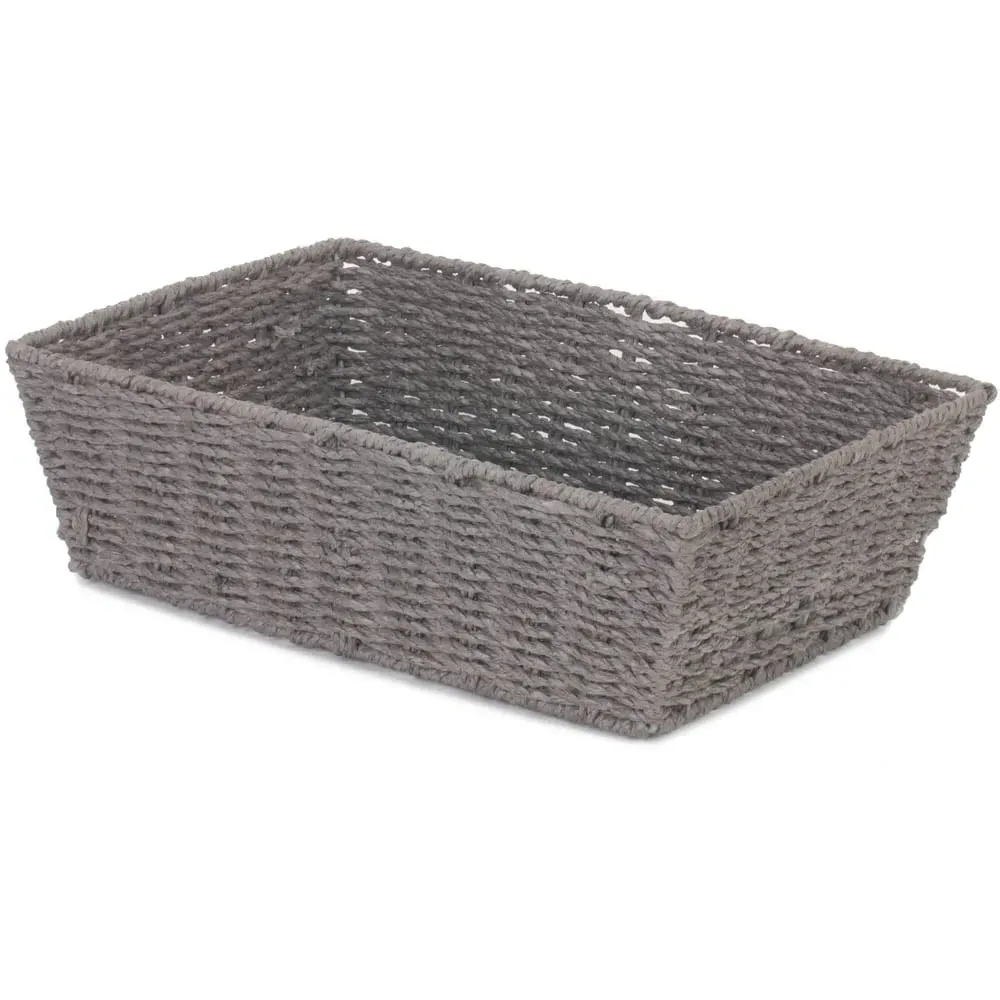 Large Paper Rope Serving Tray - Grey image