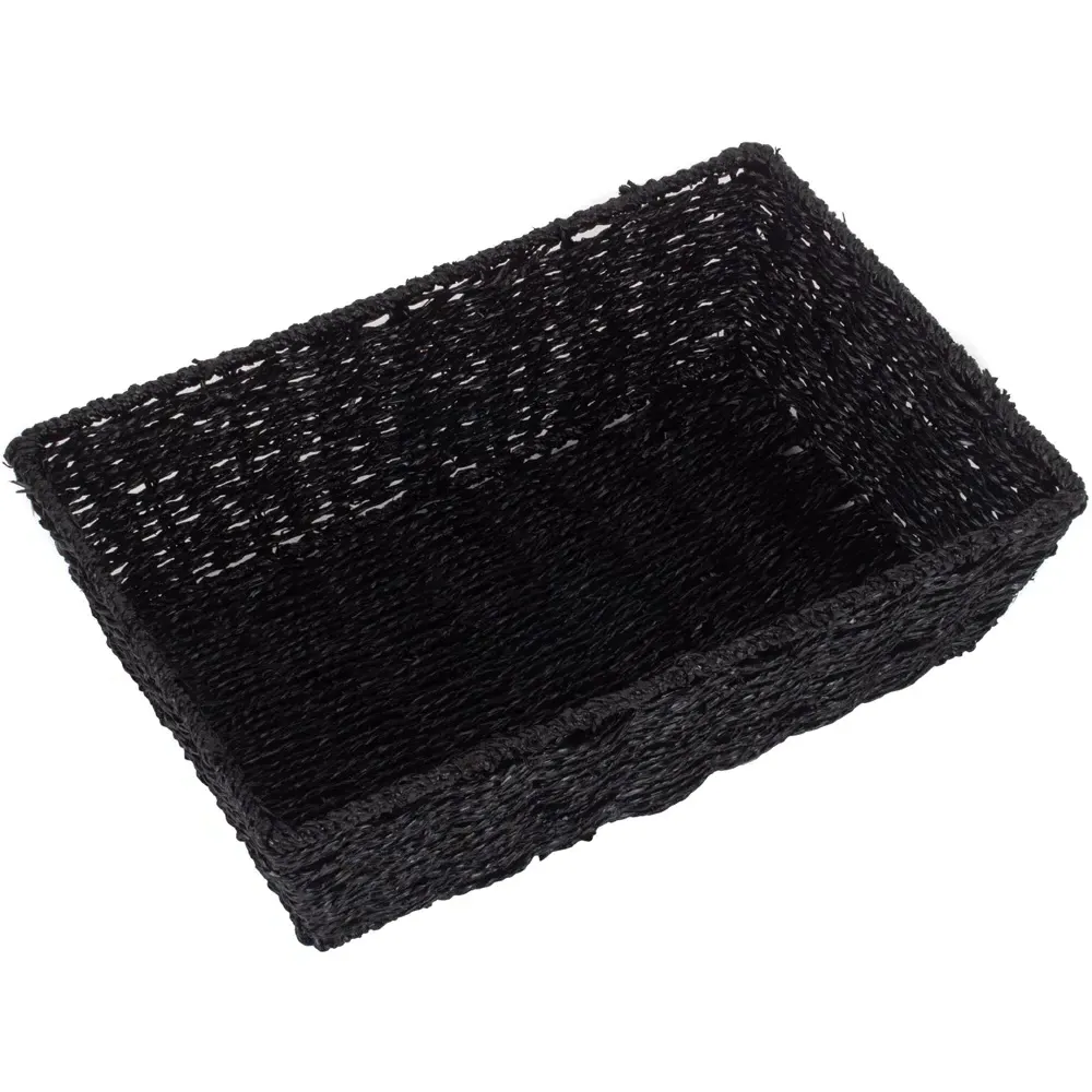 Large Paper Rope Tray - Black
