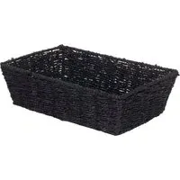 Large Paper Rope Tray - Black