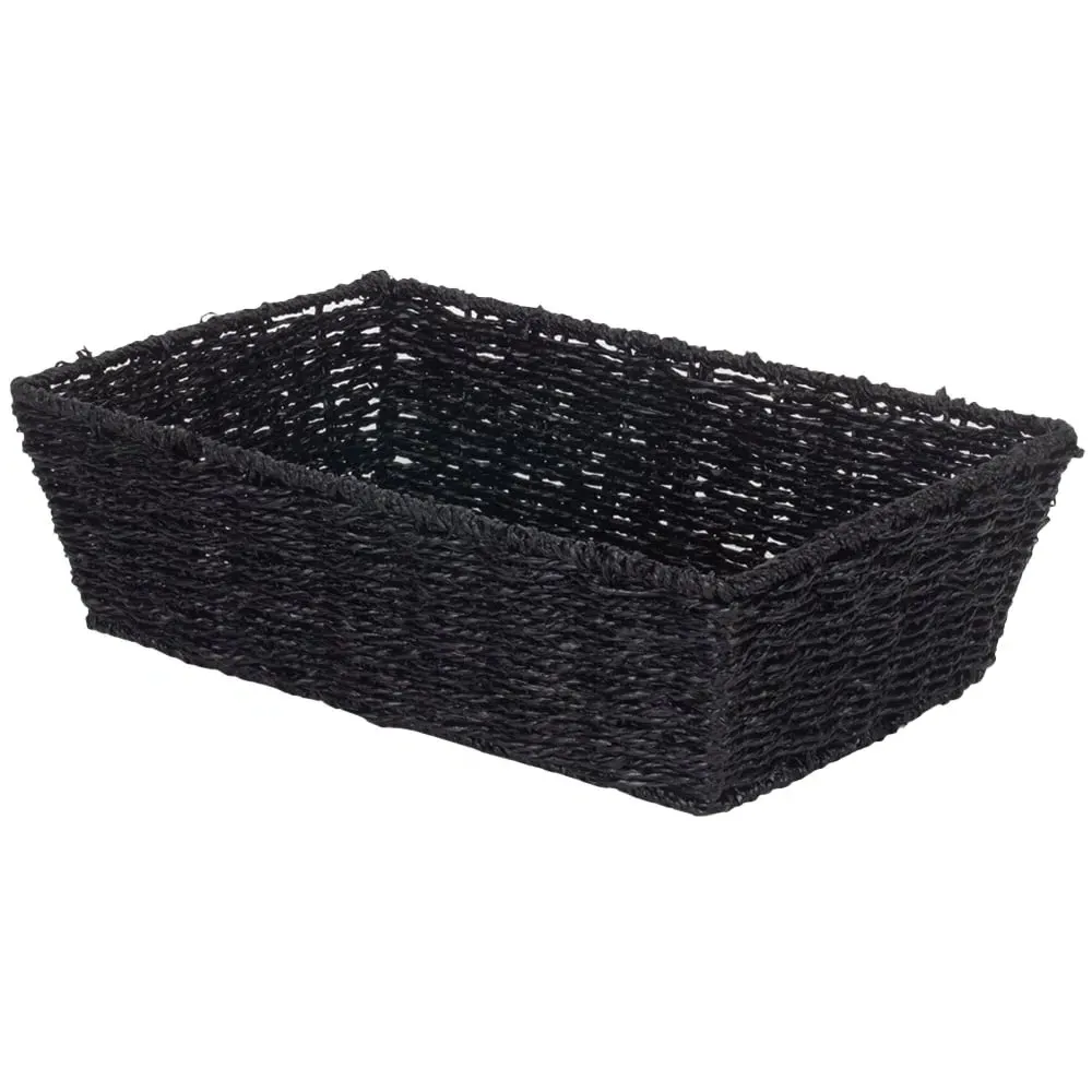 Large Paper Rope Tray - Black