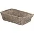 Large Tapered Serving Tray - Brown, Wicker