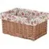 Medium Double Steamed Garden Rose Willow Storage Basket - Brown