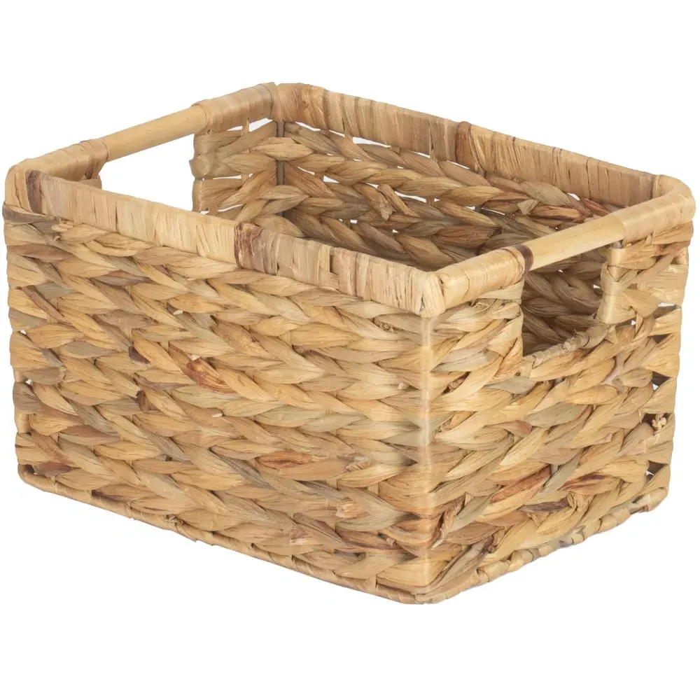 Medium Nordic Water Hyacinth Storage Basket - Brown image