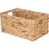 Medium Rectangular Water Hyacinth Storage Basket - Brown