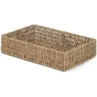 Rectangular Seagrass Small Tray - Green