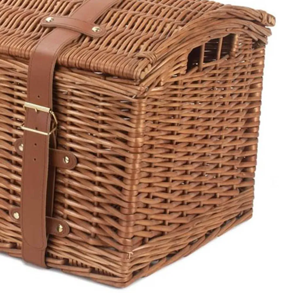 Small Domed Storage Hamper - Brown, Wicker