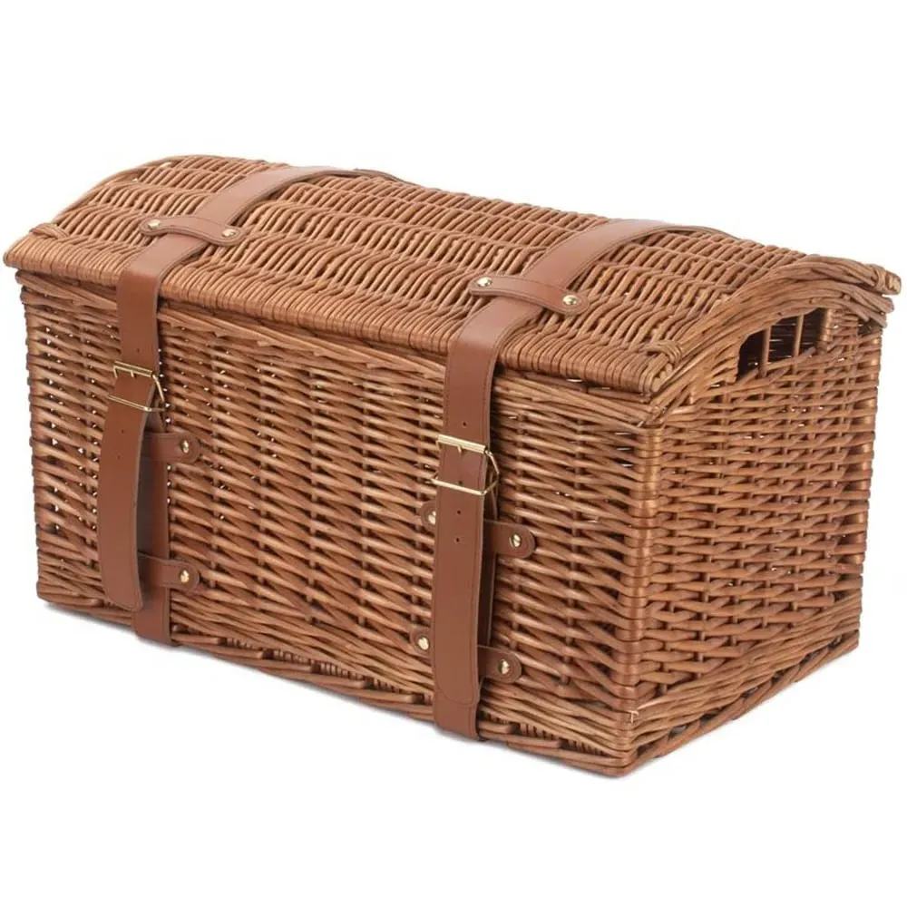 Small Domed Storage Hamper - Brown, Wicker