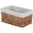 Small Double Steamed Wicker Storage Basket - Brown