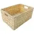 Small Rectangular Water Hyacinth Storage Basket - Brown