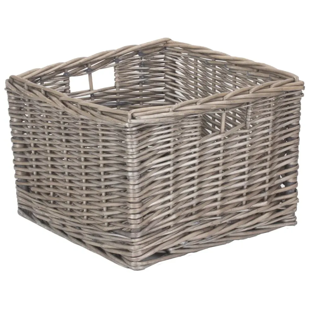 Small Square Storage Basket - Brown