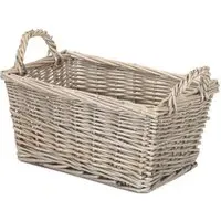 Small Wicker Storage Basket - Brown