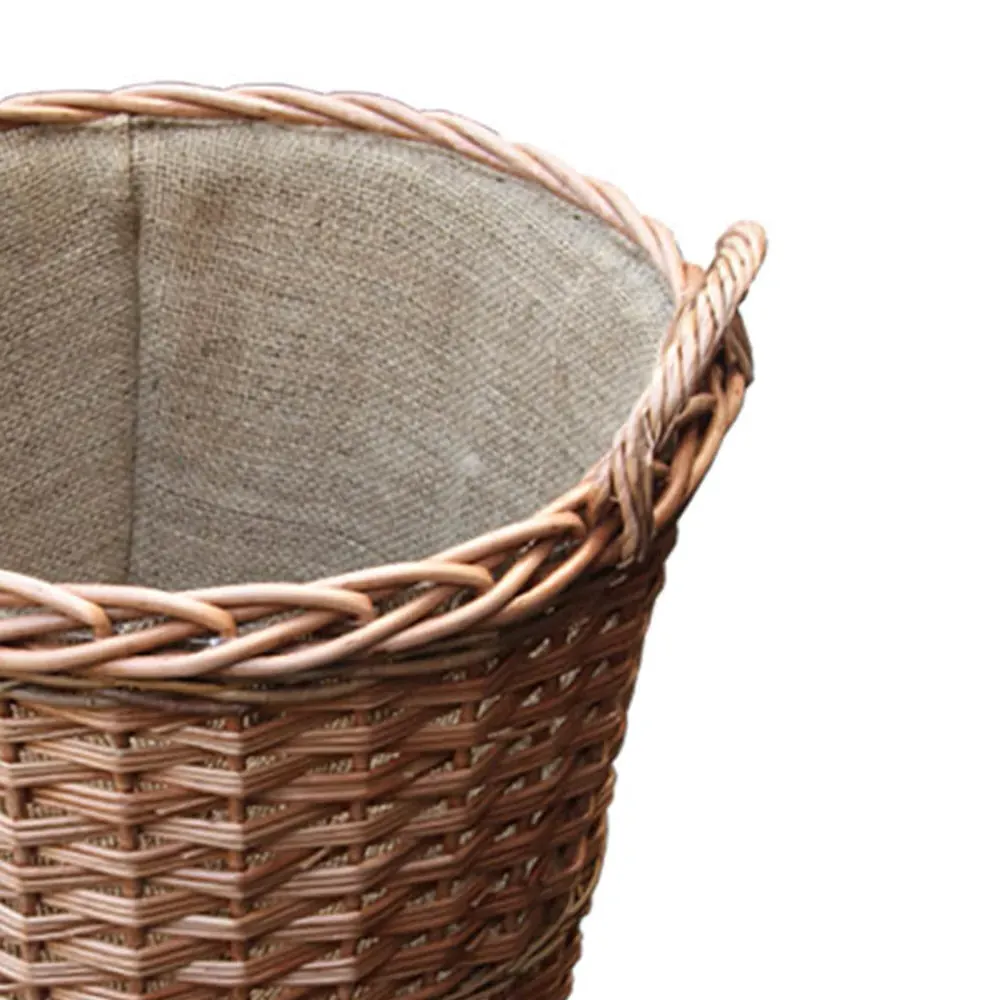 Somerset Tall Log Basket - Brown, Wicker