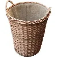 Somerset Tall Log Basket - Brown, Wicker