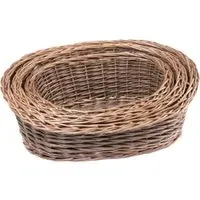 Two Tone Oval Tray Set of 3 - Green, Willow
