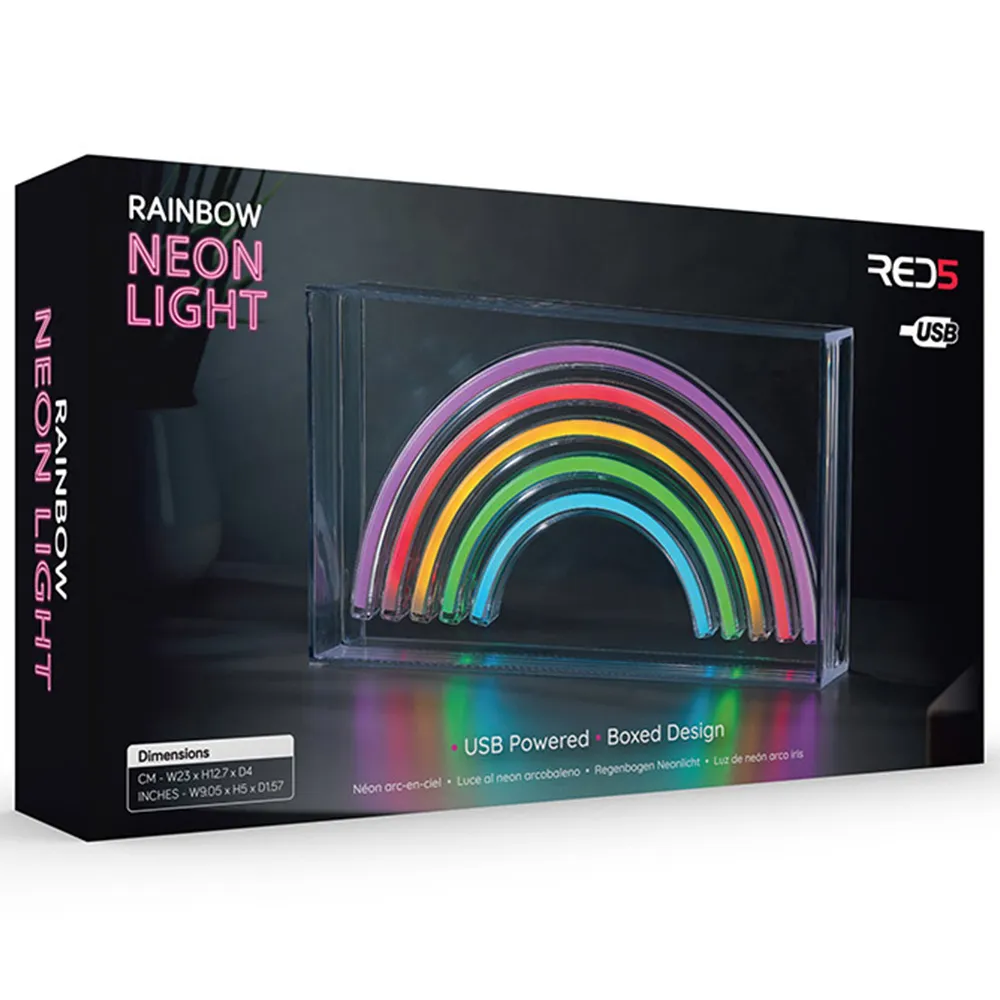 Boxed Rainbow Light Neon - Multi-colour