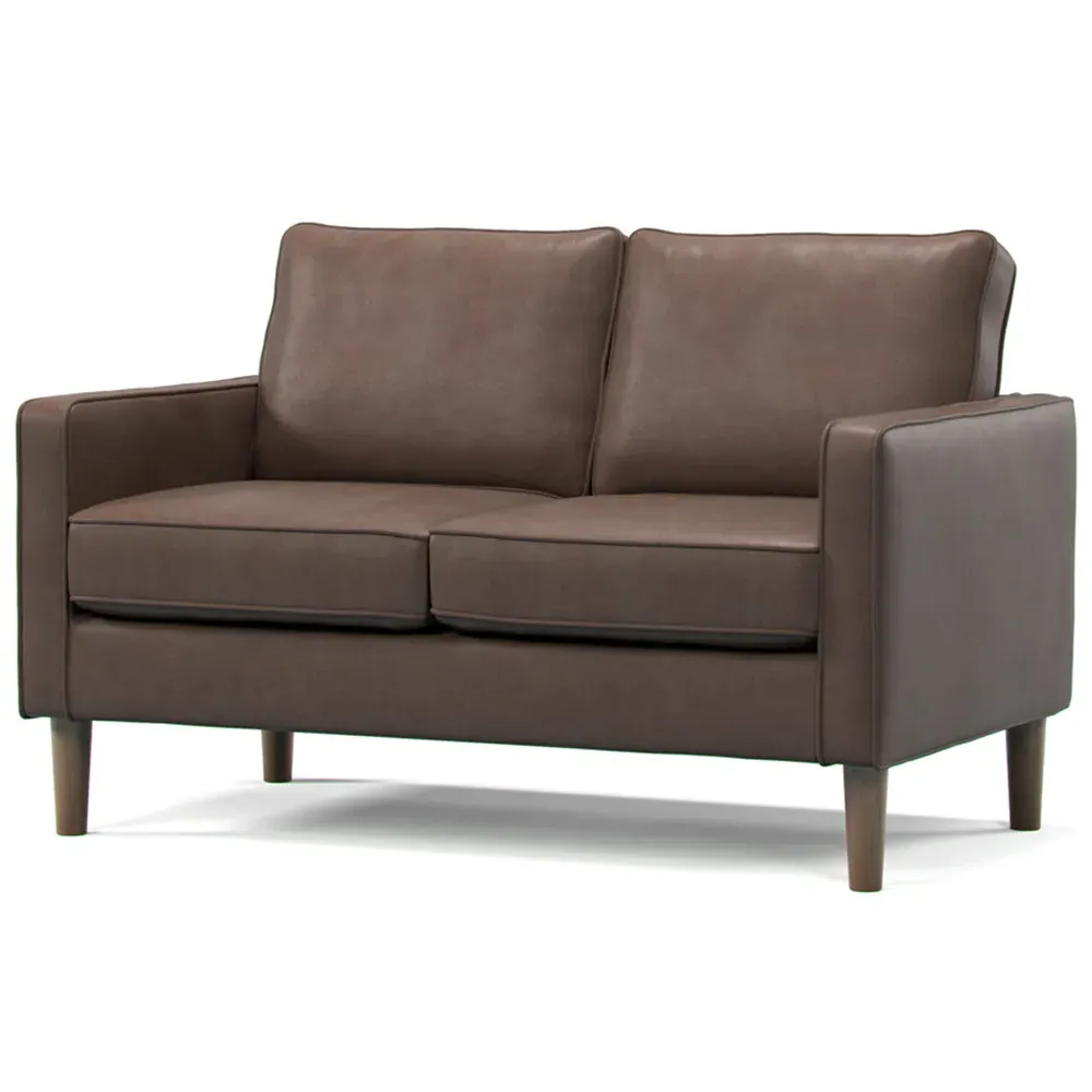 2-Seater Sofa - Brown, Faux Leather